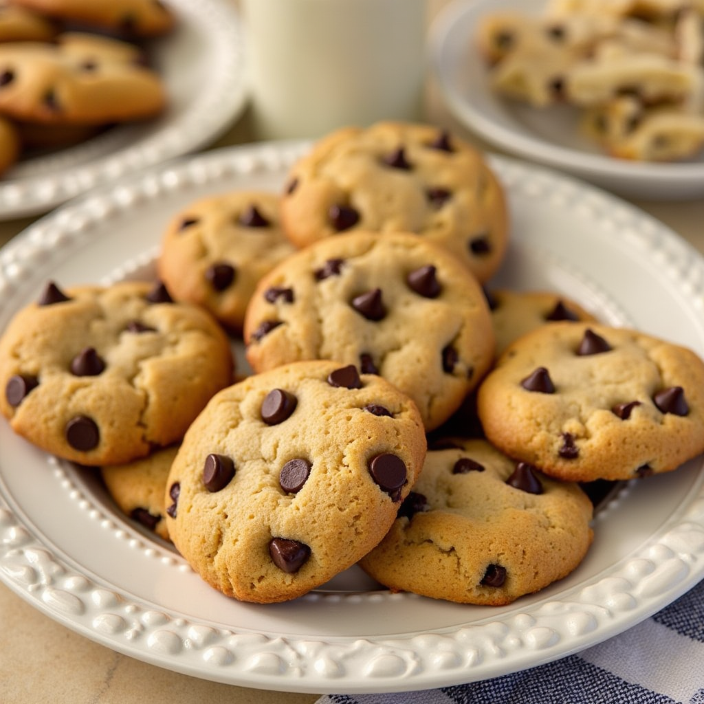 Freshly baked disney chocolate chip cookie recipe metric measurements on a cooling rack with precise metric measurements for ingredients.