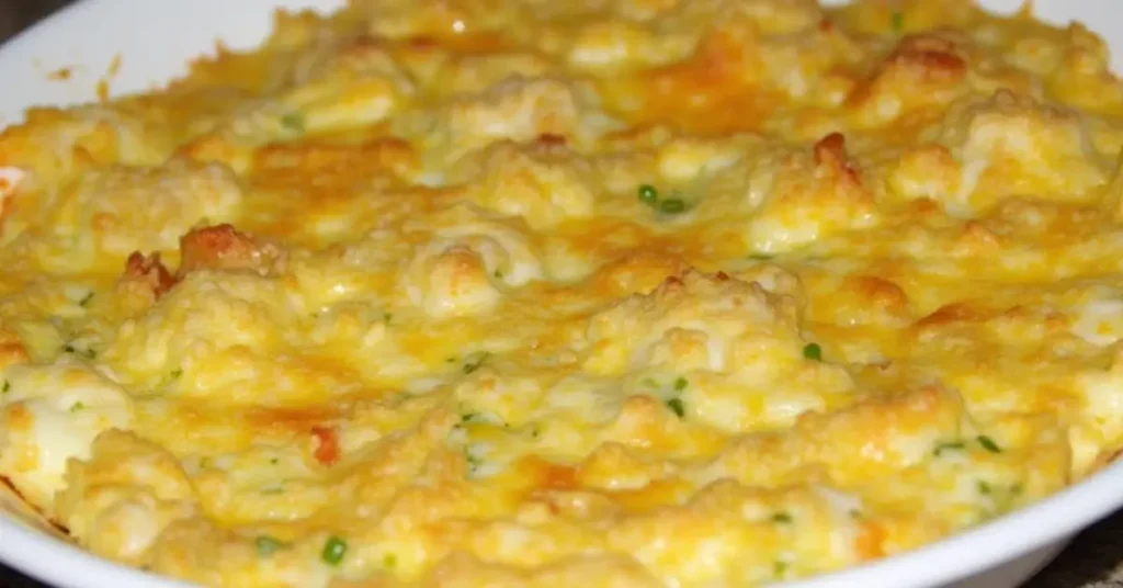 RECIPE BAKED EGG CASSEROLE MADE WITH CRACKERS - A delicious and crunchy egg casserole made with crackers, perfect for brunch or celebrations.