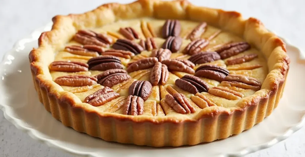 RECIPE FOR APPLE AND PECAN TART – A delicious tart with apples, pecans, and a buttery, flaky crust, perfect for celebrations and gatherings.

