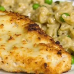 Longhorn Parmesan Crusted Chicken Recipe - A golden, crispy chicken breast topped with melted Parmesan cheese and served with fresh herbs.