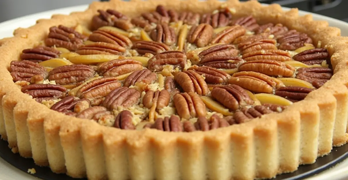 RECIPE FOR APPLE AND PECAN TART – A delicious tart with apples, pecans, and a buttery, flaky crust, perfect for celebrations and gatherings.