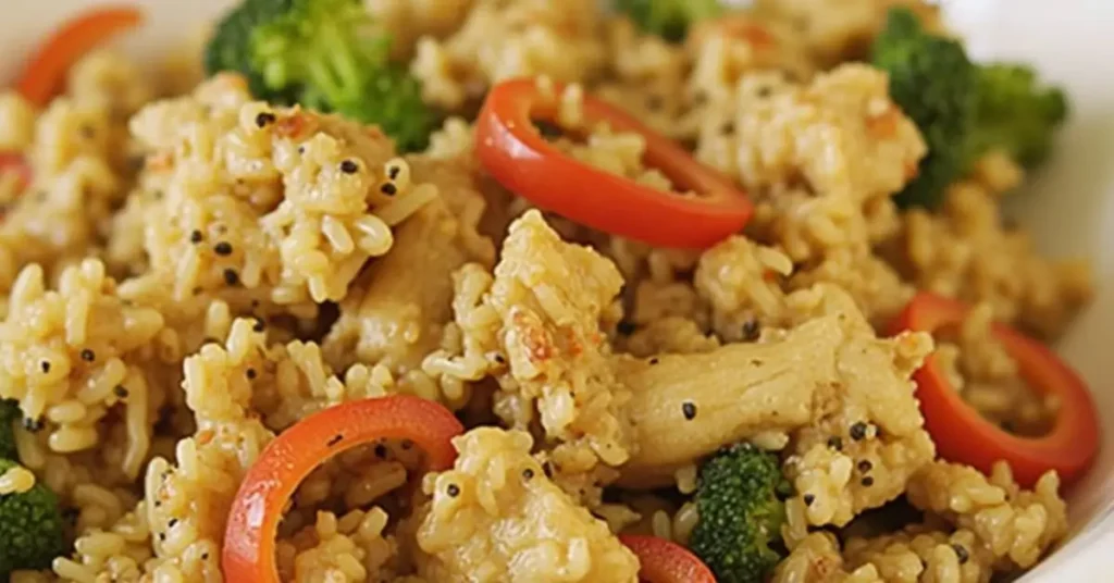 BENIHANA CHICKEN FRIED RICE RECIPE – A flavorful and easy-to-make Japanese hibachi-style fried rice with chicken, vegetables, and delicious seasonings.