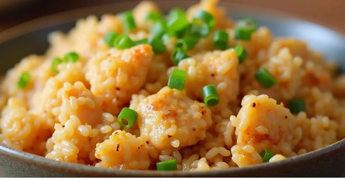 BENIHANA CHICKEN FRIED RICE RECIPE – A flavorful and easy-to-make Japanese hibachi-style fried rice with chicken, vegetables, and delicious seasonings.