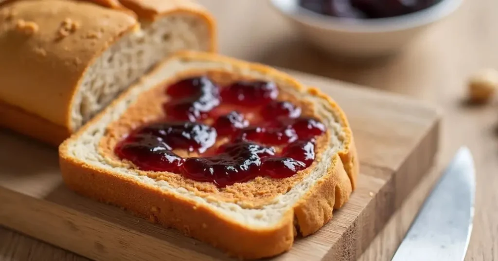 BREAD GRAIN RECIPE PEANUT BUTTER AND JELLY