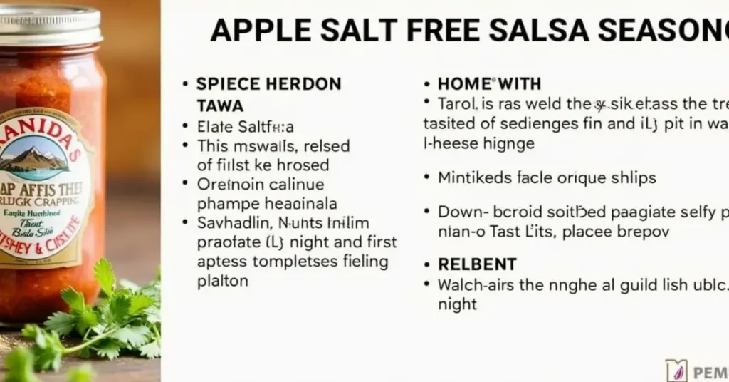 Simple Salt Free Salsa Seasoning Recipe  